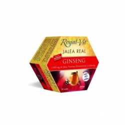 Royal Vit Ginseng Con Taurina 20 Viales Sabor Naranja