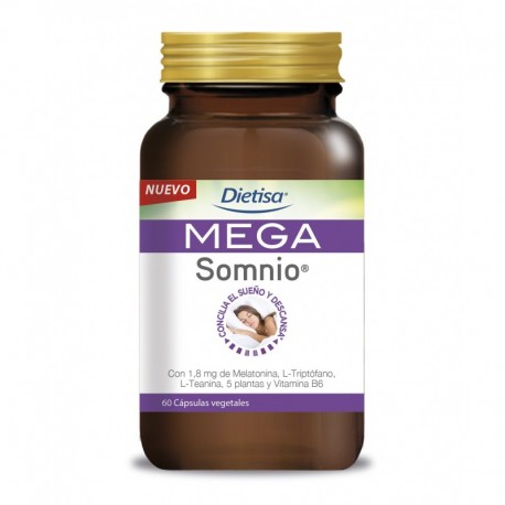 Mega Somnio Metionina+ L Teanina + Plantas 60 Capsulas Vegetal