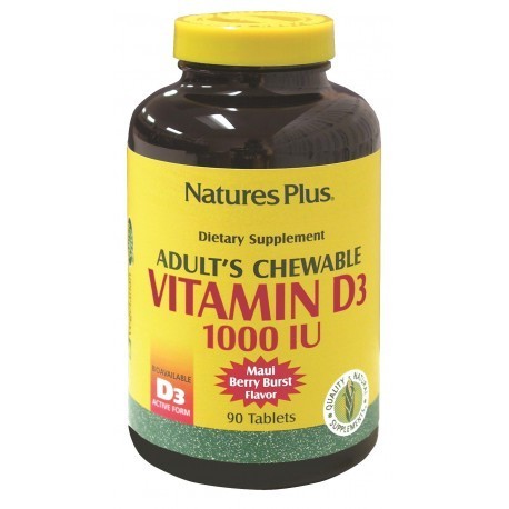 Vitamina D3 1000 Iu 90 Comp Mast Envase De 90 Comprimidos Masticables