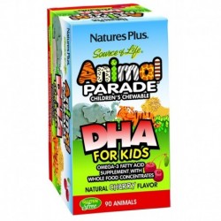 Animal Parade Dha For Kids 90 - Cereza Comp Mast Envase De 90 Comprimidos Masticables