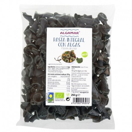 Pasta Integral Con Algas  Flores Mar 250G