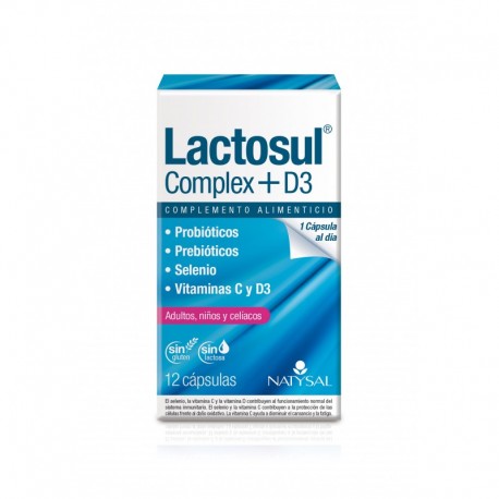 Lactosul Complex + D3 20 Cap Probioticos Y Prebioticos