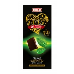 Zero Chocolate Negro 72% Cacao Con Menta  100 Gramos Coleccion Zero