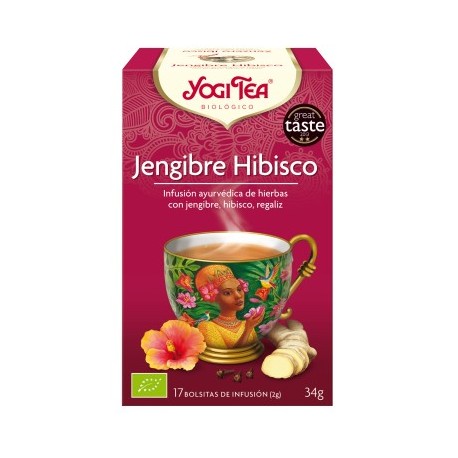 Yogi Tea Jengibre Hibisco Bio