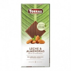 Chocolate Con Leche Y Almendras Stevia 125 Gramos