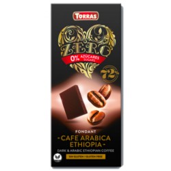 Zero Choco Negro 72 % Cacao Cafe Arabiga Etiopia 100 Gramos Coleccion Zero