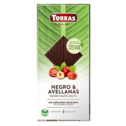 Chocolate Negro Con Avellanas Con Stevia 125 Gramos