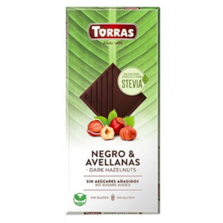 Chocolate Negro Con Avellanas Con Stevia 125 Gramos