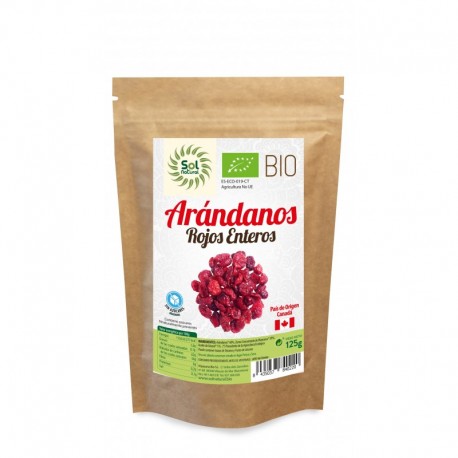 Arandanos Rojos De Canada Sin Azucar Bio 125 Gramos