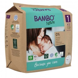 Pañales Talla-1 Recien Nacido 2-4 kg Eco 22 Bambo