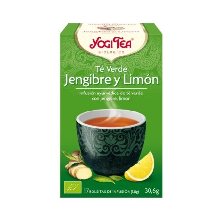 Yogi Tea Verde Jengibre Limon Bio