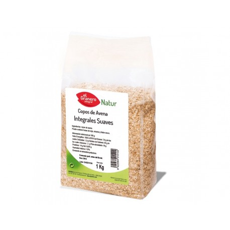 Copos Suaves De Avena Integral 1 Kg Envase De 1 Kg