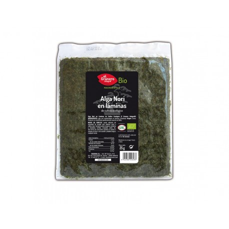 Alga Nori En Laminas Bio 25 Gr