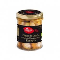 Filetes De Caballa Bio 195 Gr Conserva En Aceite De Oliva Virgen Extra