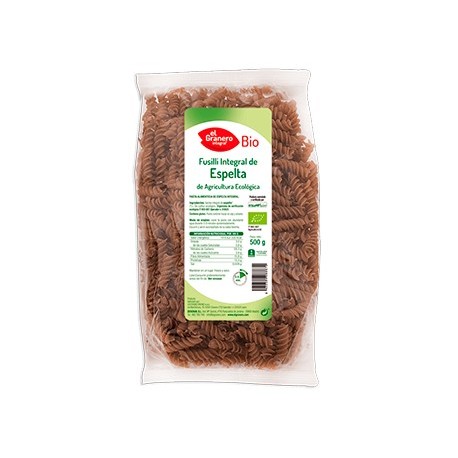 Fusilli Espelta Integral Bio 500 Gr 500 Gramos - Cultivo Ecologico