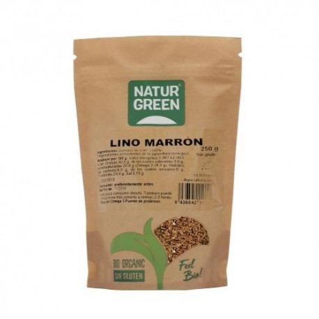 Lino Marron Bio 250 Gr