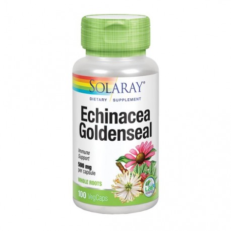 Echinacea Root & Golden Seal Root 500 Mg  100 Cápsulas Vegetales