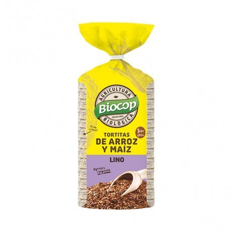 Tortita Arroz Maiz Lino Biocop 200 G