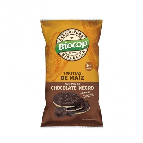 Tortitas Maiz Chocolate Negro Biocop 95G