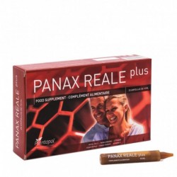 Panax Reale Plus Jalea Real, Ginseng, Vitamina C 20 Amp.