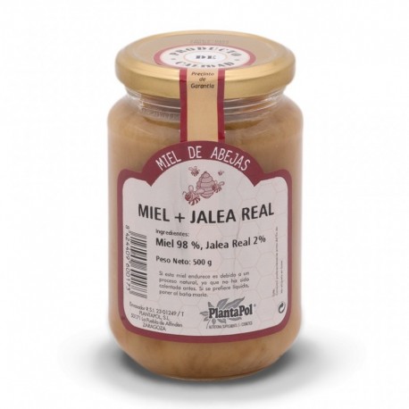 Miel Natural Con Jalea Real Bote Cristal 500 G 500 G