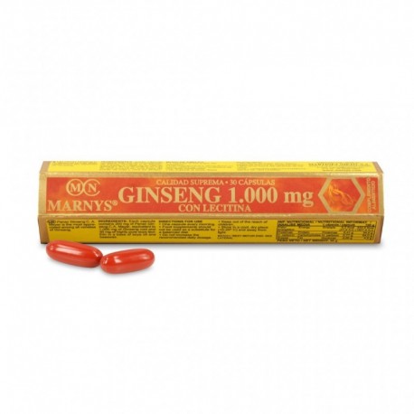 Ginseng y Lecitina Tubo 1000 Mg 30 Perlas