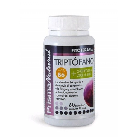 Triptofano + Vit B6 + Griffonia 60 Capsulas