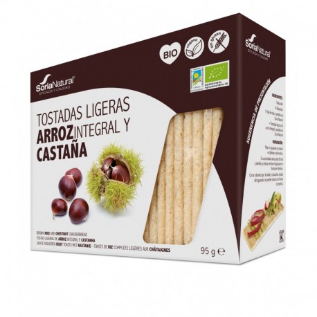 Bio Tostadas De Arroz Y Castaña Envase De 96 Gramos 25 Tostadas